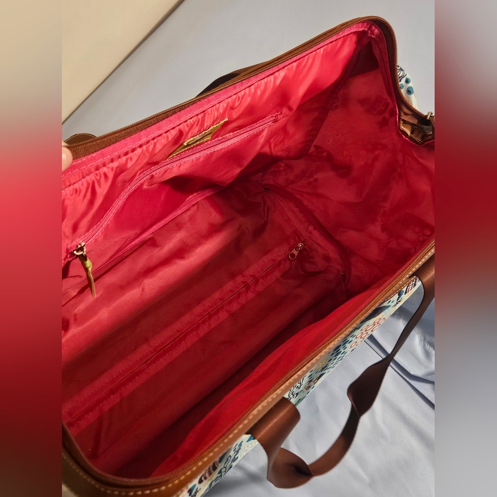 Lily Bloom Wheeled Travel Bag with Fish Pattern - Picture 5 of 5